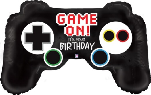Game Controller Birthday Super Shape Foil Balloon