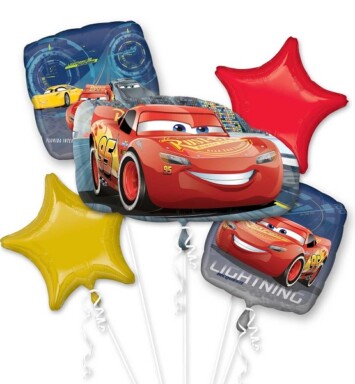 Cars 3 Lightning McQueen Foil Balloon Bouquet