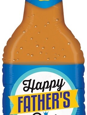 Father's Day Beer Bottle Super Shape Foil Balloon