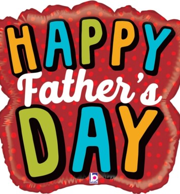 Bold Father's Day Word Super Shape Foil Balloon
