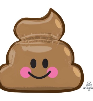 Emoticon Poop Super Shape Foil Balloon