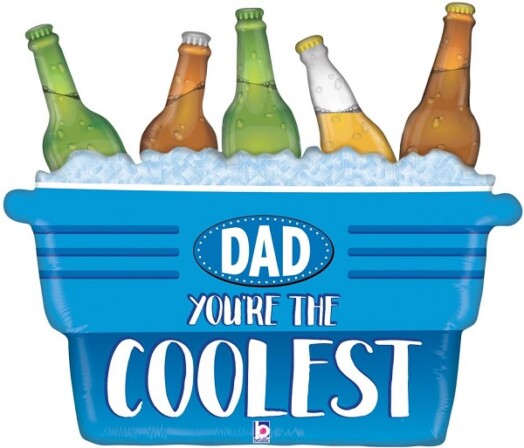 Coolest Dad Cooler Super Shape Foil Balloon
