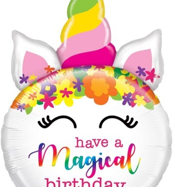 Mighty Birthday Unicorn Super Shape Foil Balloon