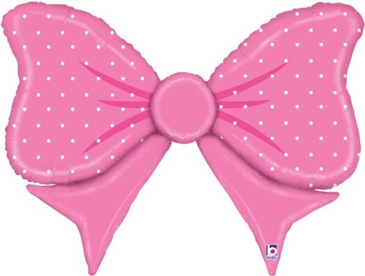 Pink Bowtie Super Shape Foil Balloon