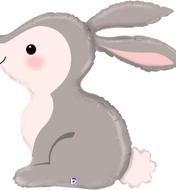 Woodland Bunny Super Shape Foil Balloon