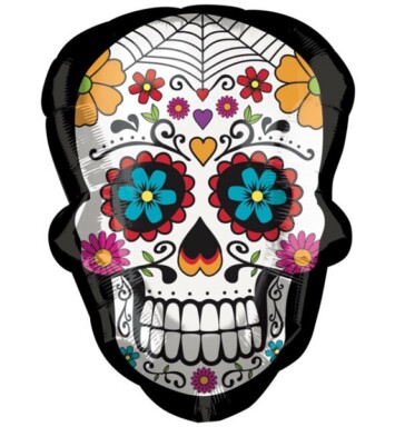 Sugar Skull Super Shape Foil Balloon