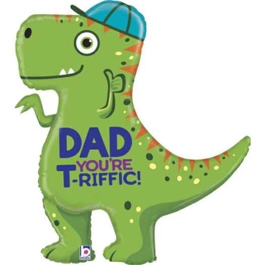 T-Rex Dad Super Shape Foil Balloon