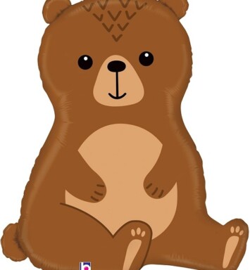 Woodland Bear Super Shape Foil Balloon