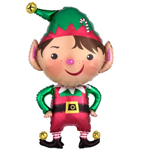 Jolly Christmas Elf Super Shape Foil Balloon