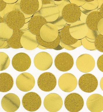 63g Gold Foil Circle Confetti