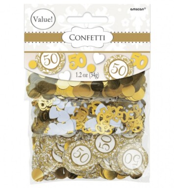 50th Anniversary Gold Mix Confetti