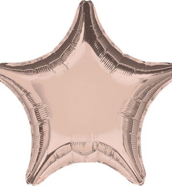 Unpackaged 19" Star Foil Balloon - Rose Gold