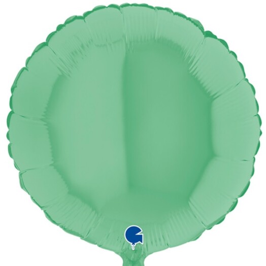 Unpackaged 36" Matte Green Round Foil Balloon