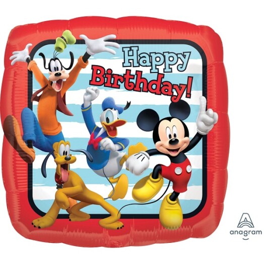 17" Disney Mickey Roadster Happy Birthday Foil Balloon