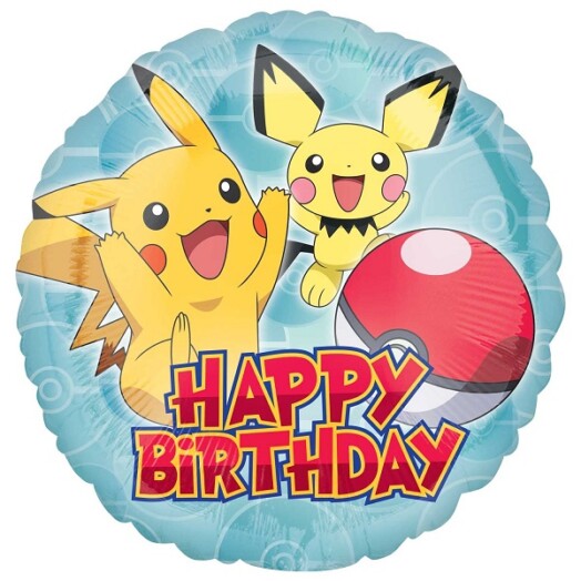 17" Pokemon Happy Birthday Foil Balloon