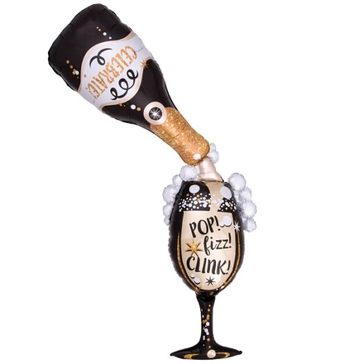 Time For Bubbly Multi Balloon