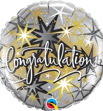 18" Congratulations Elegant Foil Balloon