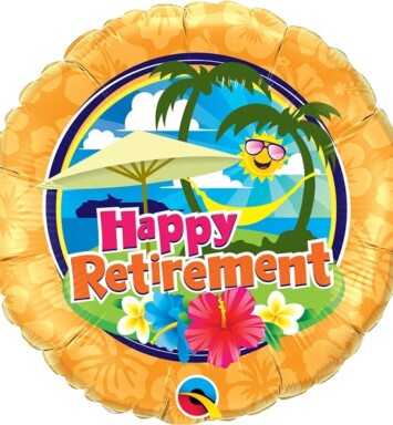 18" Retirement Sunshine Foil Balloon