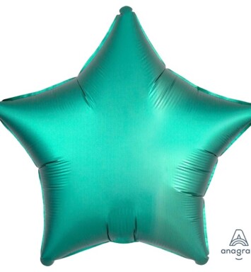 Unpackaged 19" Satin Luxe Star Foil Balloon - Jade