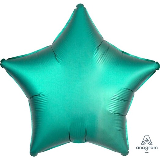 Unpackaged 19" Satin Luxe Star Foil Balloon - Jade