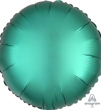 Unpackaged 18" Satin Luxe Round Foil Balloon - Jade