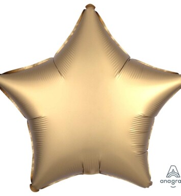Unpackaged 19" Satin Luxe Star Foil Balloon - Gold Sateen