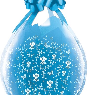 18 Inch Diamond Clear Latex Flowers-A-Round