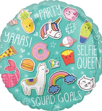 17 Inch Selfie Celebration Foil Balloon