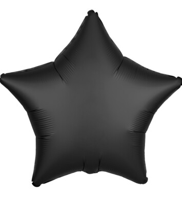Unpackaged 19" Satin Luxe Star Foil Balloon - Onyx