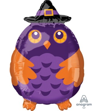 Junior Shape Witchy Owl Foil Balloon