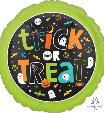 17 Inch Trick or Treat Foil Balloon
