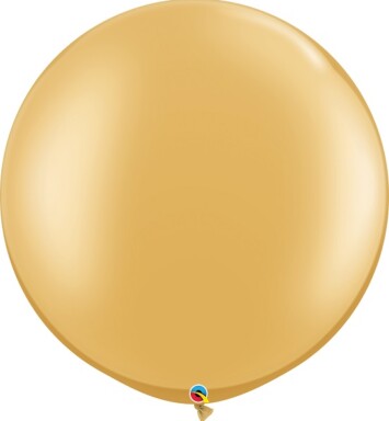 30 Inch Metallic Gold Latex Balloon 2pk
