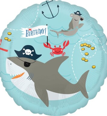 17 Inch Ahoy Birthday Foil Balloon