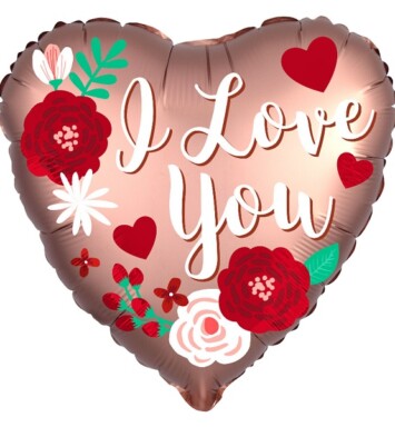 18 Inch Rose Copper Love Satin Luxe Foil Balloon