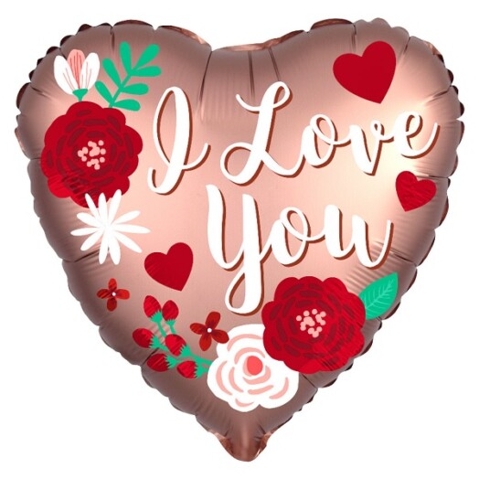 18 Inch Rose Copper Love Satin Luxe Foil Balloon