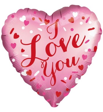18 Inch Love You Satin Luxe Foil Balloon