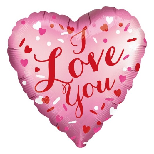 18 Inch Love You Satin Luxe Foil Balloon