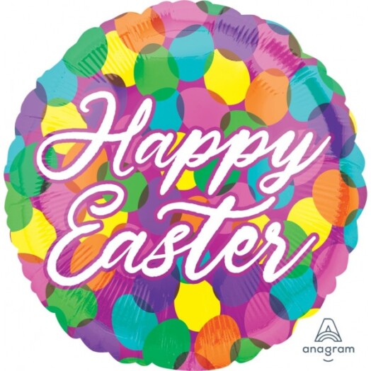 17 Inch Confetti Happy Easter Foil Balloon