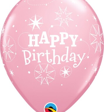 11 Inch Birthday Sparkle - Pink & Wild Berry Assortment