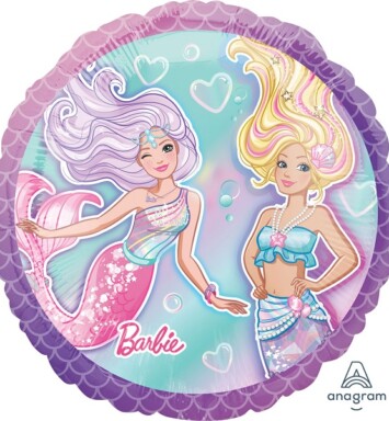 17 Inch Barbie Mermaid Foil Balloon