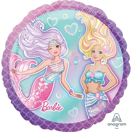 17 Inch Barbie Mermaid Foil Balloon