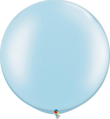 30 Inch Pearl Light Blue Latex Balloon 2pk