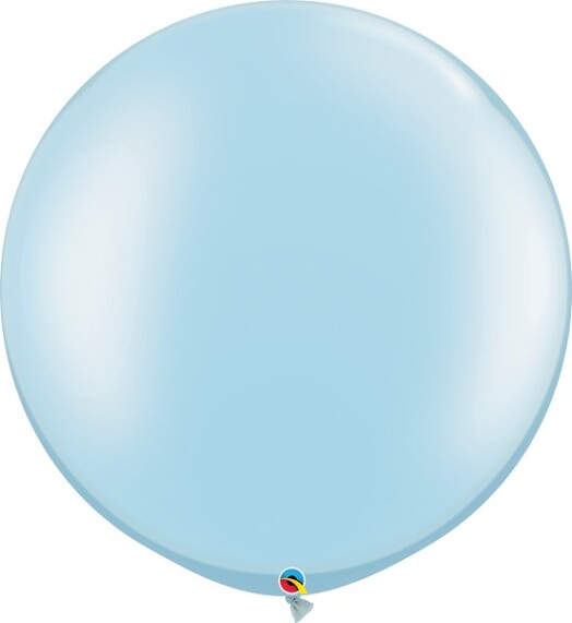 30 Inch Pearl Light Blue Latex Balloon 2pk