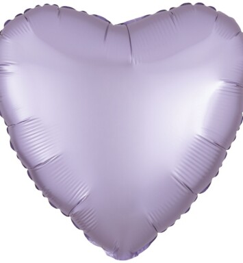 Unpackaged 18" Satin Luxe Heart Foil Balloon - Pastel Lilac