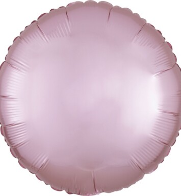 Unpackaged 18" Satin Luxe Round Foil Balloon - Pastel Pink