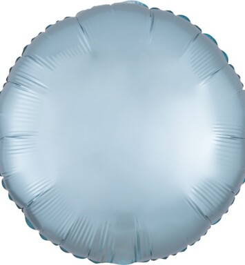 Unpackaged 18" Satin Luxe Round Foil Balloon - Pastel Blue