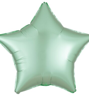 Unpackaged 19" Satin Luxe Star Foil Balloon - Mint Green