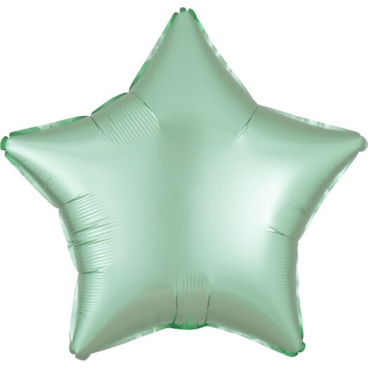Unpackaged 19" Satin Luxe Star Foil Balloon - Mint Green