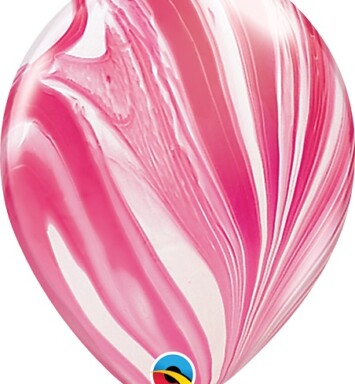 11 Inch Red & White SuperAgate Latex