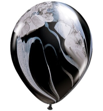 11 Inch Black & White SuperAgate Latex